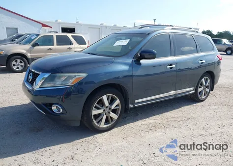 2014 Nissan Pathfinder Platinum from USA, damaged, VIN 5N1AR2MN1EC694064